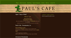 Desktop Screenshot of paulscafe.net