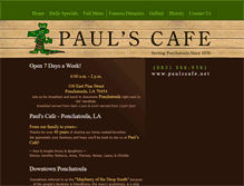 Tablet Screenshot of paulscafe.net